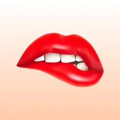 kiss lips dirty sticker emojis logo, reviews