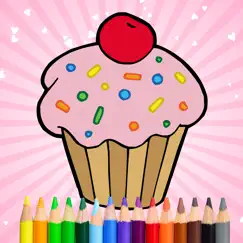 cute tasty cupcakes coloring book logo, reviews