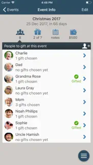 gifted - gift list manager iphone images 3