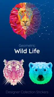 wildlife geometric sticker app iphone images 1