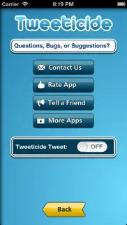 tweeticide - delete all tweets iphone capturas de pantalla 4