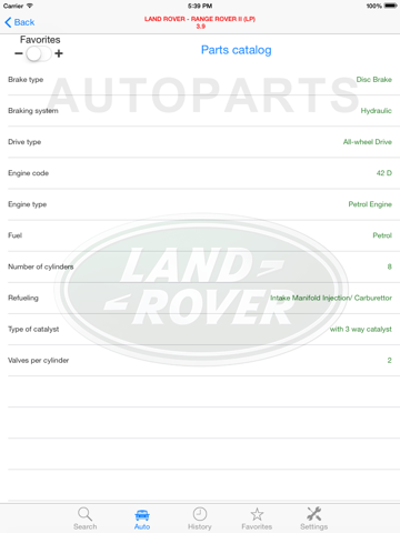 autoparts for land rover iPad Captures Décran 4