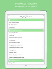 high school math - calculus iPad Captures Décran 3