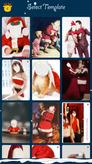 christmas makeup-festival photo frames & santa hat iphone images 2