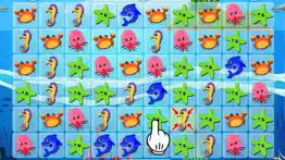 fish sea animals puzzle fun match 3 games relax iphone images 1