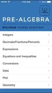 wolfram pre-algebra course assistant iPhone Captures Décran 1