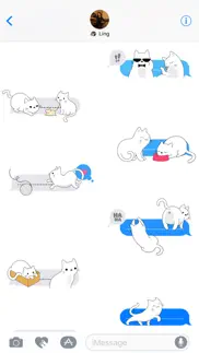 yuki neko - kitty cat fun pet stickers iphone images 3