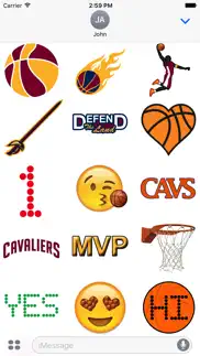 cavaliers basketball stickers iphone images 2
