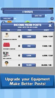 social tycoon - idle clicker iphone images 4