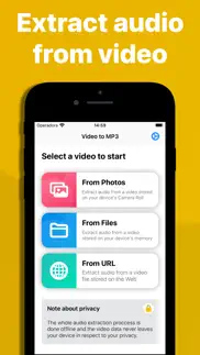 video to mp3 - extract audio iphone images 1