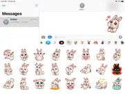 rabbit pun funny stickers ipad images 2