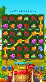 dinosaur match 3 puzzle - dino drag drop line game iphone images 2