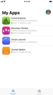app store connect iPhone Captures Décran 1