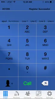 isip -voip sip phone iphone capturas de pantalla 3