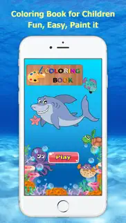 funny ocean designs - sea animal coloring book iphone images 1