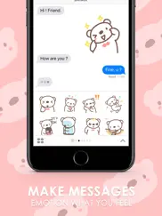 heremhee lovely bear stickers for imessage free ipad images 2