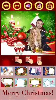 merry christmas photo frames - create cards iphone images 3
