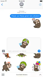 cute sloth stickers iphone images 2