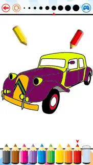car coloring book - vehicle drawing for kids iphone images 1