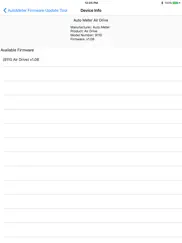 autometer firmware update tool ipad bildschirmfoto 2