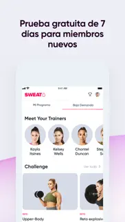 sweat: fitness app for women iphone capturas de pantalla 3