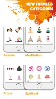 yogamoji - yoga emojis & stickers keyboard iphone images 3