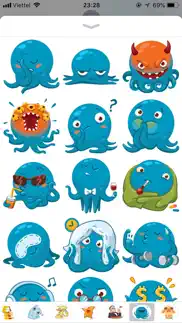 octopus cute funny stickers iphone images 2