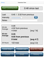 labor and contraction timer ipad images 1