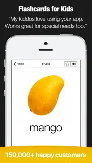 flashcards for kids - first food words iphone images 1