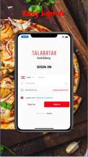 talabatak food delivery iphone capturas de pantalla 1