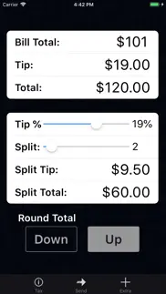 tip calculator % pro iphone images 2