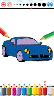 super car coloring book - vehicle drawing for kids iphone images 3