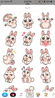 rabbit pun funny stickers iphone images 1