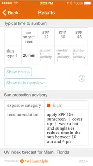 Wolfram Sun Exposure Reference App iphone bilder 2