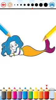 mermaid sea animals coloring book drawing for kids iphone images 2
