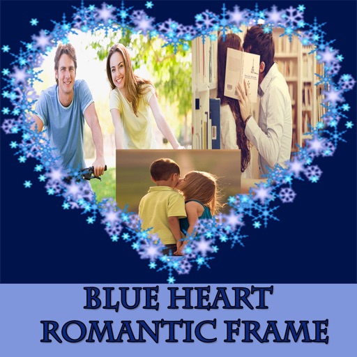 Blue Heart Romantic Photo Frame app reviews download