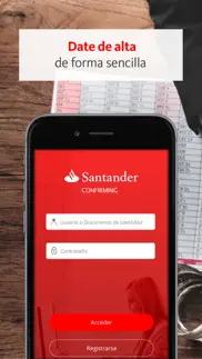 confirming santander iphone capturas de pantalla 1