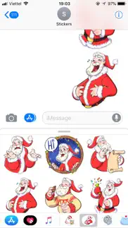 christmas santa funny stickers iphone images 3