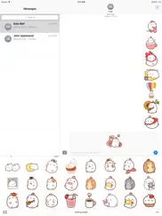 molang rabbit - emoji - emoticons - stickers ipad images 2