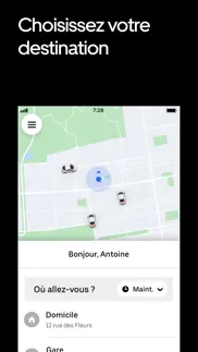 uber : commander une course iPhone Captures Décran 2