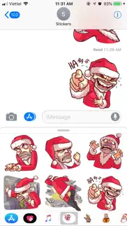 christmas santa - xmas sticker iphone images 1