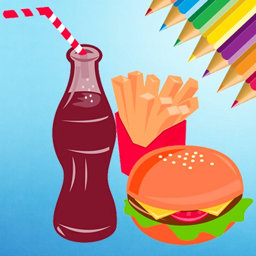 Food Coloring Book for kids - Drawing free game app reviews download