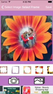 flower photo frame and pic collage iphone images 2