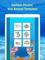 funny ocean designs - sea animal coloring book ipad images 2