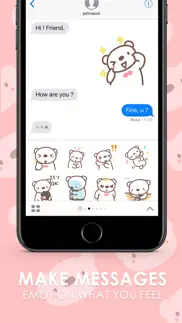 heremhee lovely bear stickers for imessage free iphone images 2