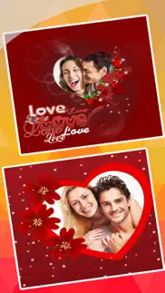 valentine's day love cards - romantic photo frame iphone images 2