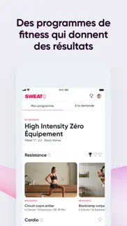 sweat: app de fitness femmes iPhone Captures Décran 2