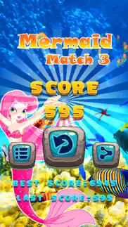 mermaid match 3 puzzle-mermaid drag drop line game iphone images 3