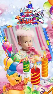 happy birthday photo frame & greeting card.s maker iphone images 1
