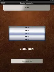 calculateur de calories iPad Captures Décran 3